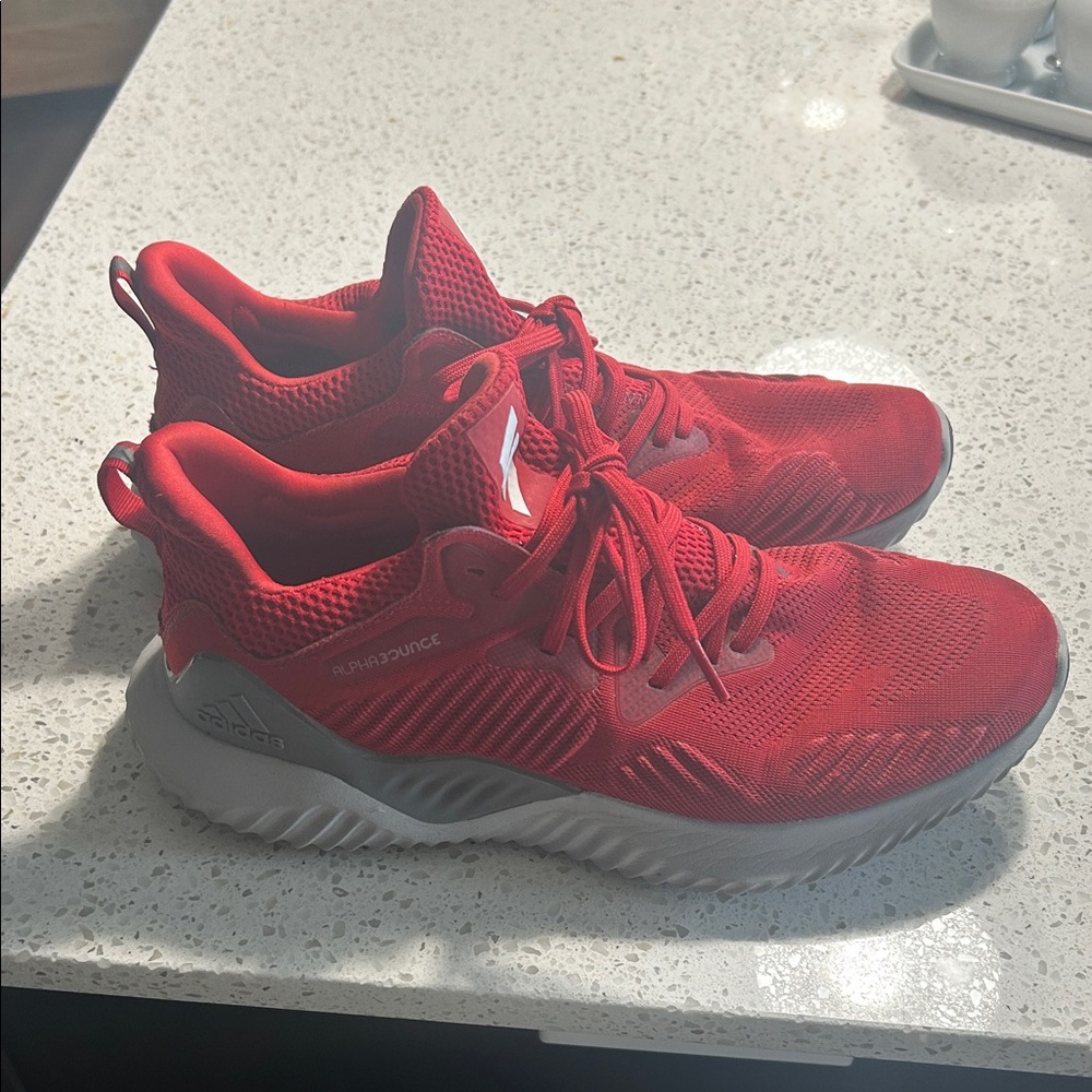 Adidas Men's Red Athletic Shoes